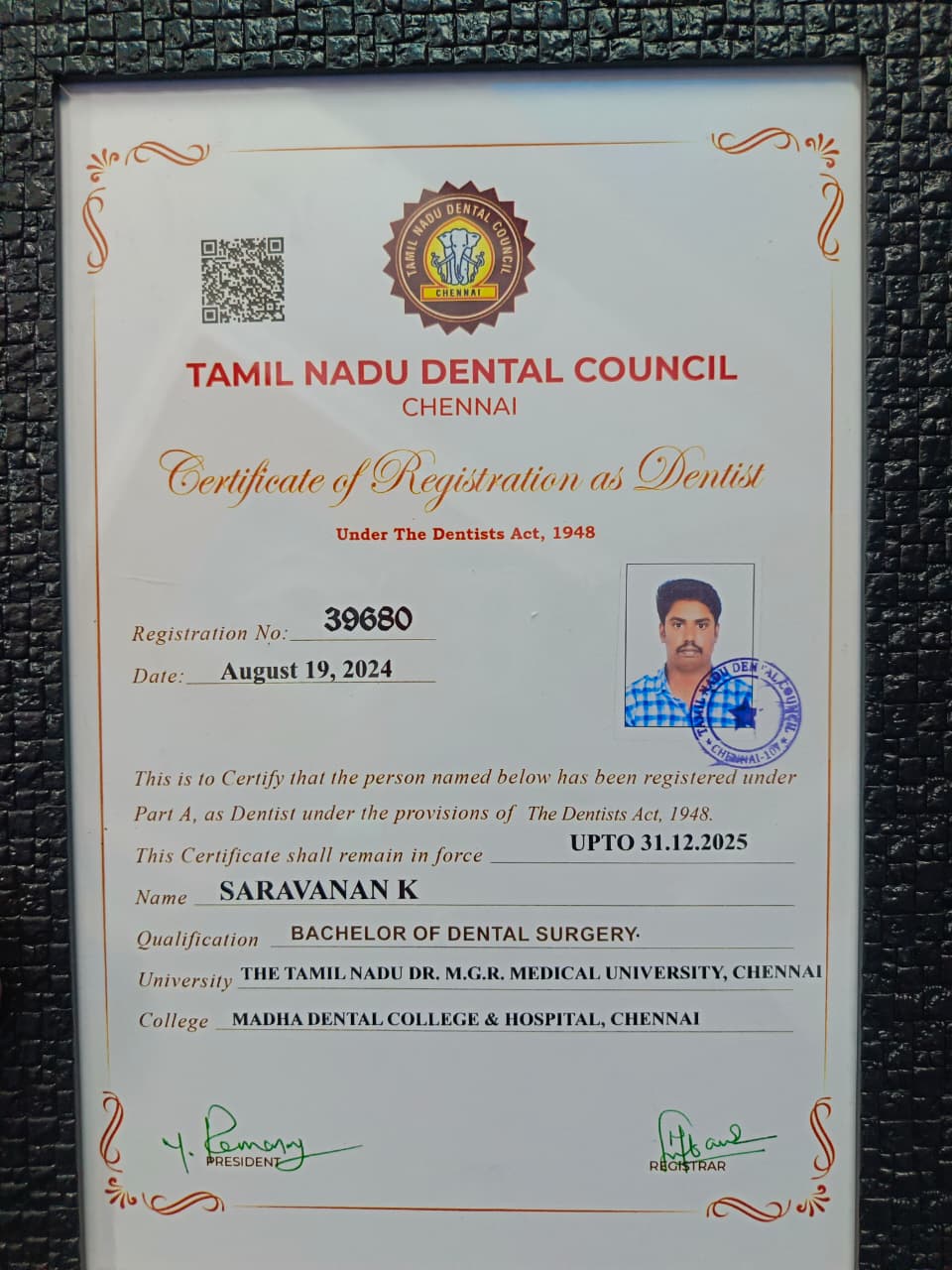 License Certificate